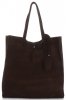 Kožené kabelka shopper bag Vittoria Gotti čokoládová V205454